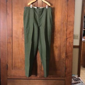 Men’s Military field Wool trousers od green